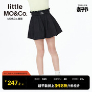 little moco童装夏装女童纯棉花苞腰头休闲库短裤儿童裤子小女孩