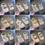 1一2岁女宝宝学步鞋子婴儿童，单鞋韩版公主鞋，女童软底小皮鞋小童鞋
