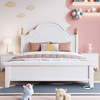 白色床组合套装家具女孩公主床现代简约儿童床实木床1.5米女童床