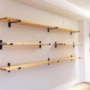 厨房隔板层板置物架30cm宽书架长方形搁置板挂墙上壁挂实木板