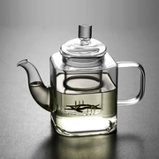 小茶壶加厚透明茶水壶，泡茶家用带过滤网茶壶耐热玻璃，红茶茶具套装