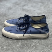 Vans Authentic SF男女复古印花蓝色低帮休闲运动板鞋VN0A5HYP7Z2