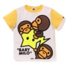 24夏季日系潮牌儿童男女宝宝个性五角星夜光图案猴子动物图案T恤