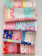 日本进口kokka双层棉纱布料兔子猫咪，昭和动物手帕睡衣宝宝，布面料(布面料)