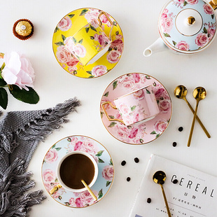 ins英式花茶下午茶陶瓷茶具套装创意家用欧式整套咖啡具咖啡