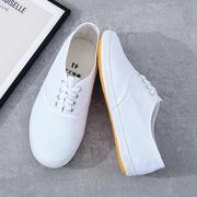 老北京80年代怀旧鞋子白色鞋白色，布鞋老式白球鞋(白球鞋)青岛小白鞋女百搭