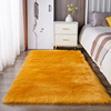 长毛绒地毯橘色桔色卧室房间床边毯客厅茶几垫地垫橱窗装饰可定制