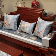 中式红木沙发坐垫套古典实木家具沙发垫椅垫，罗汉床垫子五件套定制