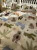 童趣涂鸦动物园床上纯棉四件套1.5m1.8米公寓全棉，床单被套三件套