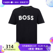 Hugo Boss雨果-博斯男经典logo全棉短袖T恤男士2024年春季