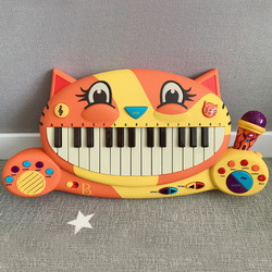 比乐B.Toys大嘴猫琴婴幼儿童音乐钢琴多功能电子琴玩具带乐橙手机客户端