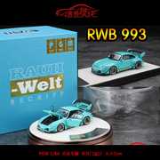 PGM 1 64保时捷911改装RWB 993宽体964合金全开门 汽车模型