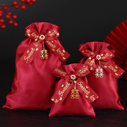 网红婚礼喜糖袋子，结婚手提糖果袋伴手礼，袋喜糖盒子包装袋布袋