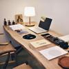 原木实木大板茶桌办公桌黑胡桃木书桌，白橡木(白橡木，)餐桌整块自然边巴花