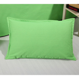 纯棉纯色枕套一对装单人枕，头套加厚加大48x75成人枕套处理