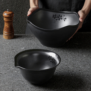 五毫密胺餐具面碗商用麻辣烫大碗，重庆小面专用碗，仿瓷粥碗黑色汤碗