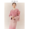 shibai拾白新中式简约高端双面，羊毛呢套装，2024秋冬小香风气质女装