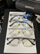眉线半框男宝克罗心眼镜框超轻纯钛可配度数百搭复古文艺眼镜