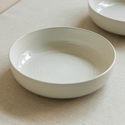 yehome圆形盘子陶瓷深盘餐具，大号盘子家用酸菜鱼，盘西餐盘牛排盘