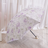 太阳伞雨伞折叠降温公主紫外线，遮阳伞晴雨蕾丝防防晒女生两用双层