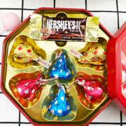 HERSHEY’S/好时6粒水滴排块结婚喜糖盒马口铁盒成品礼盒装伴手礼