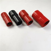 硅胶管耐高温高压水管接头红色夹布加厚橡胶连接管变径软管大小头