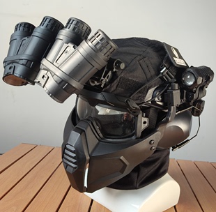 海基夜视仪四目头盔模型骷髅恐怖战术风镜组合FAST套装军迷COS