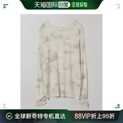 日本直邮JEANASIS 女士自然动物图案长袖T恤 透视网纱内衬 舒适无