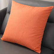 方形亚麻客厅沙发抱枕枕套不含芯枕头靠枕，罩咕臣靠背垫床头大靠垫