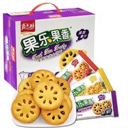 新日期嘉士利果乐果香680g400g礼盒整箱零食果酱夹心饼干