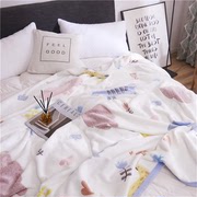 法莱绒3D毛毯春夏薄款法兰绒珊瑚绒毯子加厚床单人午睡毯子空调毯