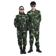 夏季大学生军训迷彩服套装户外训练服开学演出加厚耐磨军迷劳保服