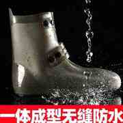 防雨鞋套耐磨防滑加厚胶鞋防水套水鞋男女下雨靴长筒雨靴套仿硅