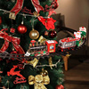 儿童圣诞树装饰可悬挂冒烟喷雾火车玩具电动轨道，车男孩圣诞节礼物