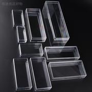 pc塑料盒透明小盒子长方形放小摆件的长条型水晶，展示盒$迷你标