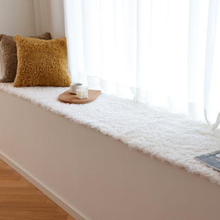 小沙卷羊毛飘窗垫定制羔羊毛沙发垫纯羊毛地毯羊毛沙发垫阳台垫子