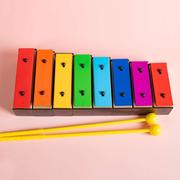 专业大号八音音砖块8音铝板琴儿童敲琴木奥尔夫打击乐器音乐教具