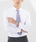 杉系列长袖衬衫男 2021纯棉商务休闲职业纯色衬衣 XC10001