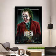 希斯莱杰小丑挂画JOKER哥谭市蝙蝠侠海报装饰画DC卧室酒吧墙壁画