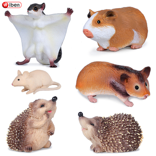 仿真野生动物模型老鼠玩具鼯鼠飞鼠天竺鼠豚鼠儿童科教男孩礼物
