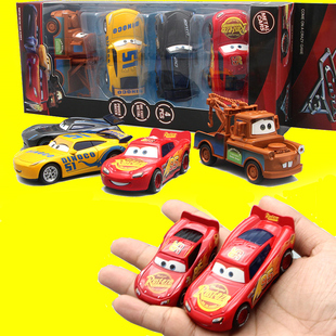 汽车赛车总动员玩具合金车模板牙麦昆儿童玩具回力车男孩套装