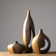 德国工艺现代简约手工树脂，工艺品家居创意装饰花瓶摆件