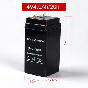 4v4ah台称4v电池电子秤，蓄电池4v4ah电瓶6v4.5电子称电池