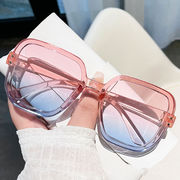 高颜值大框墨镜女渐变色眼镜，防紫外线强光ind百搭时尚太阳镜显瘦