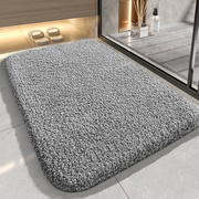 高档地垫卫生间门口垫子吸水防滑速干脚垫洗手间浴室灰色耐脏地毯