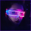 赛博朋克led发光眼镜网红蹦迪，装备未来科技，感酒吧表演道具科幻潮