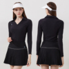 高尔夫长袖女士套装上衣裙子春秋季网球golf运动女装服饰修身显瘦
