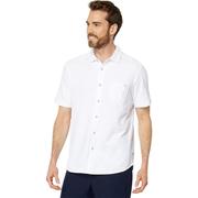 Tommy Bahama欧美衬衫全球购白色短袖衬衫男式经典款56929152