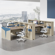 创意设计师工作桌职员电脑桌子办公室办公桌椅组合2/4/6人位卡座