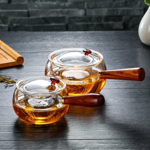 木侧把玻璃茶壶耐高温加厚玻璃煮茶器，功夫泡茶壶，小青柑专用泡茶壶